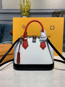 2020 louis vuitton original epi leather alma BB M40302 white&black