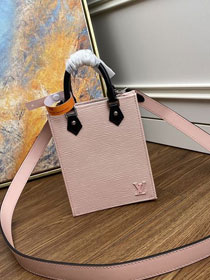 2020 louis vuitton original epi leather petit sac plat bag M69575 pink