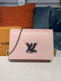 2020 louis vuitton original epi leather twist belt M68559 pink