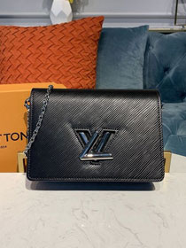 2020 louis vuitton original epi leather twist belt M68560 black