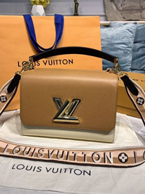2020 louis vuitton original epi leather twist strap MM M55677 apricot