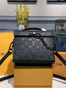 2020 louis vuitton original monogram calfskin mini soft trunk M61117 black