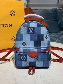 2020 louis vuitton original monogram denim mini backpack M45043 blue