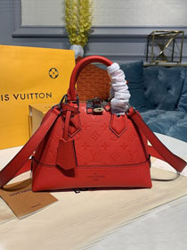 2020 louis vuitton original monogram empreinte leather alma BB M44866 red