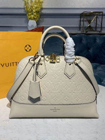 2020 louis vuitton original monogram empreinte leather alma pm M44832 beige