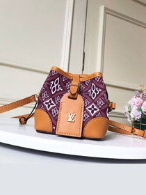 2020 louis vuitton original monogram mini bucket bag M69974 bordeaux