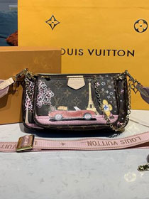2020 louis vuitton original monogram multi pochette M44841 pink
