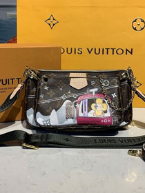 2020 louis vuitton original monogram multi pochette M44842 khaki