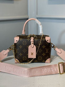 2020 louis vuitton original monogram top handle bag M48818 pink