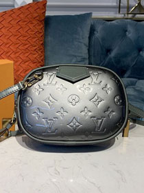 2020 louis vuitton original monogram vernis leather beltbag M90510 grey