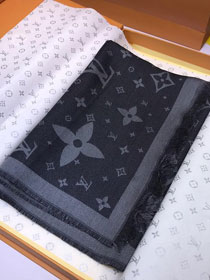 2020 louis vuitton top quality cashmere scarf L412 black
