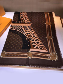 2020 louis vuitton top quality cashmere scarf L416 coffee