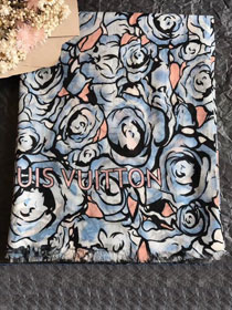 2020 louis vuitton top quality cashmere scarf L418 blue