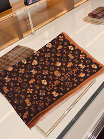 2020 louis vuitton top quality cashmere scarf L422 coffee