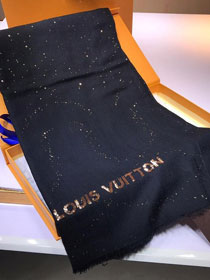 2020 louis vuitton top quality cashmere scarf L423 black
