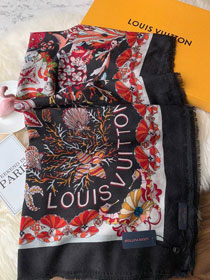 2020 louis vuitton top quality cashmere scarf L447 black