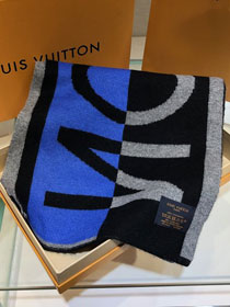 2020 louis vuitton top quality cashmere scarf L448 blue