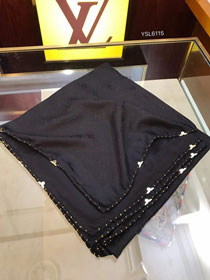 2020 louis vuitton top quality cashmere scarf L451 black