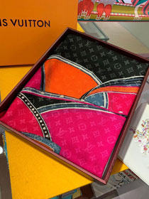 2020 louis vuitton top quality cashmere scarf L453 rose red