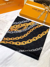 2020 louis vuitton top quality cashmere scarf L454 black