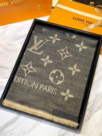 2020 louis vuitton top quality cashmere scarf L455 grey