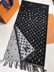 2020 louis vuitton top quality cashmere scarf L458 black