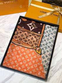2020 louis vuitton top quality cashmere scarf L464 orange
