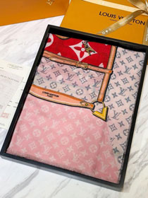 2020 louis vuitton top quality cashmere scarf L464 red