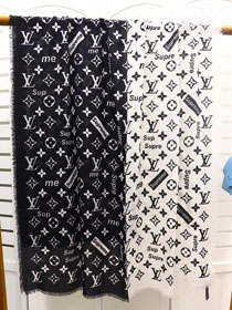 2020 louis vuitton top quality cashmere scarf L469 white&black