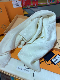 2020 louis vuitton top quality cashmere scarf L472 white