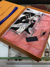 2020 louis vuitton top quality cashmere scarf L475 pink