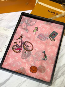 2020 louis vuitton top quality cashmere scarf L477 pink