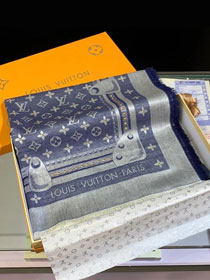 2020 louis vuitton top quality cashmere scarf L478 blue