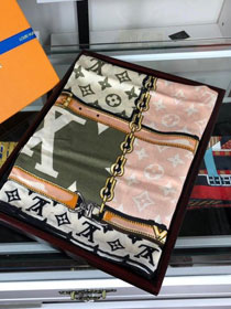 2020 louis vuitton top quality cashmere scarf L480 green
