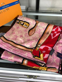 2020 louis vuitton top quality cashmere scarf L480 pink