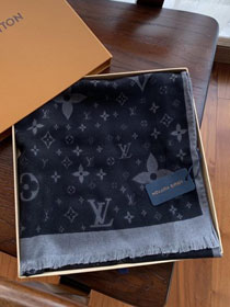 2020 louis vuitton top quality cashmere scarf L481 black
