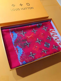 2020 louis vuitton top quality cashmere scarf L482 red