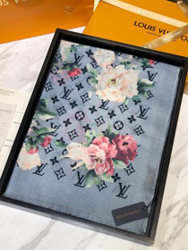 2020 louis vuitton top quality cashmere scarf L487 grey