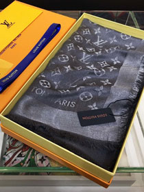 2020 louis vuitton top quality cashmere scarf L490 grey