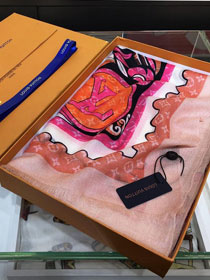 2020 louis vuitton top quality cashmere scarf L492 pink