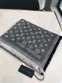 2020 louis vuitton top quality cashmere scarf L494 grey