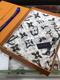2020 louis vuitton top quality cashmere scarf L500 white