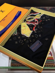 2020 louis vuitton top quality cashmere scarf L501 black