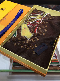 2020 louis vuitton top quality cashmere scarf L501 coffee