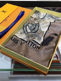 2020 louis vuitton top quality cashmere scarf L508 apricot