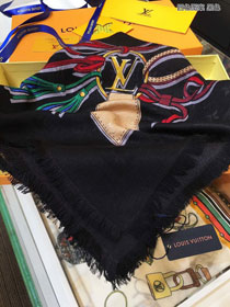 2020 louis vuitton top quality cashmere scarf L509 black