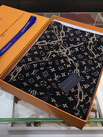 2020 louis vuitton top quality cashmere scarf L512 black