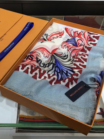 2020 louis vuitton top quality cashmere scarf L513 grey