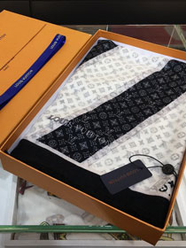 2020 louis vuitton top quality cashmere scarf L515 black