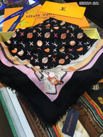 2020 louis vuitton top quality cashmere scarf L519 black